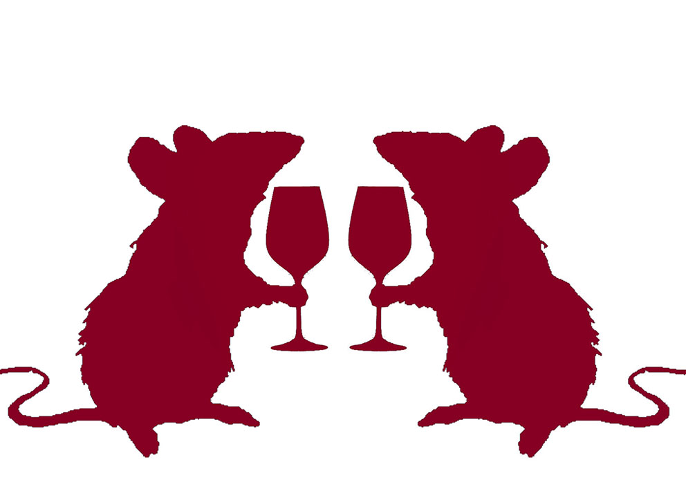 Как поймать мышку в бокале вина?
